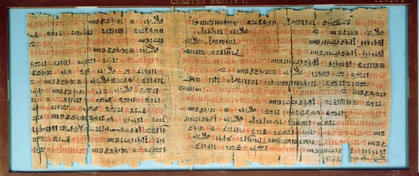El papiro médico Chester Beatty, Imperio Nuevo, hacia 1200 a. C.